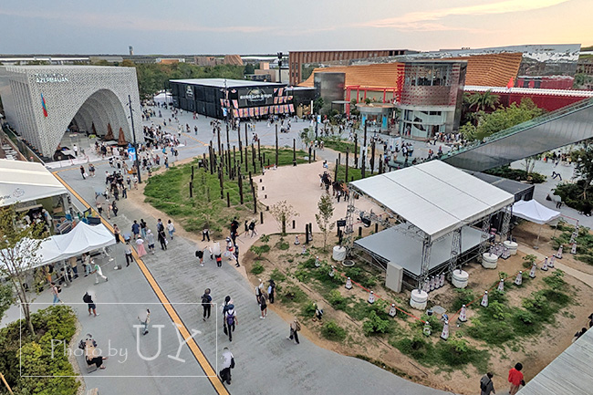 大阪・関西万博会場内ポップアップステージ北