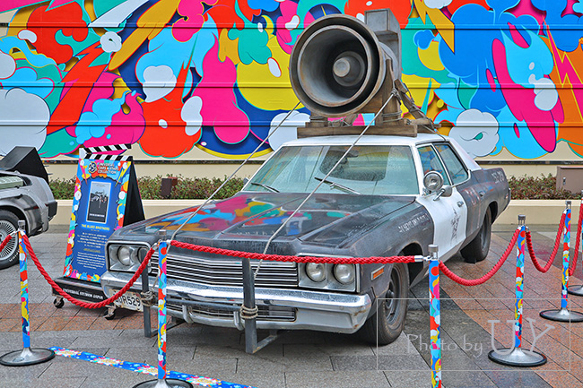 USJに展示されているブルース・ブラザーズのブルースモービル