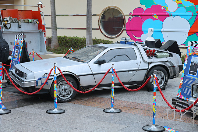 USJに展示されているバック・トゥ・ザ・フューチャーのデロリアン
