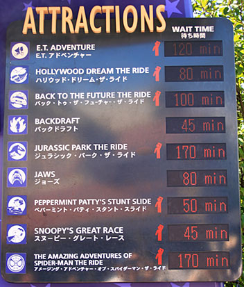 お盆の待ち時間