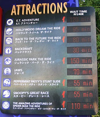 お盆の待ち時間