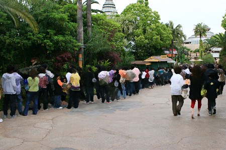 ゴールデンウィークの待ち時間