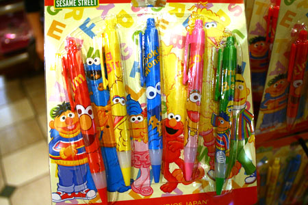 セサミストリートのボールペン