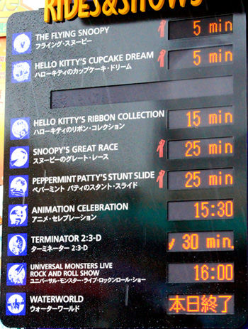 雨の日の待ち時間