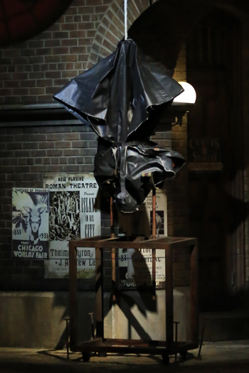 スパイダーマンと記念撮影