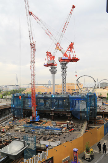 ホテルユニバーサルグランドタワー東急(仮称)の工事状況