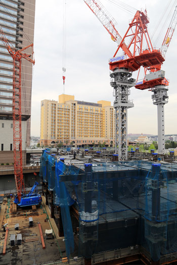 ホテルユニバーサルグランドタワー東急(仮称)の工事状況