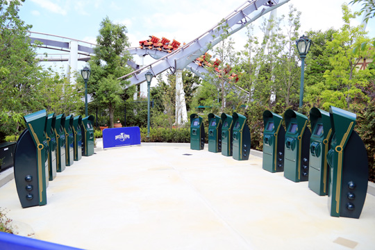 ハリポタエリア当日券の発券機