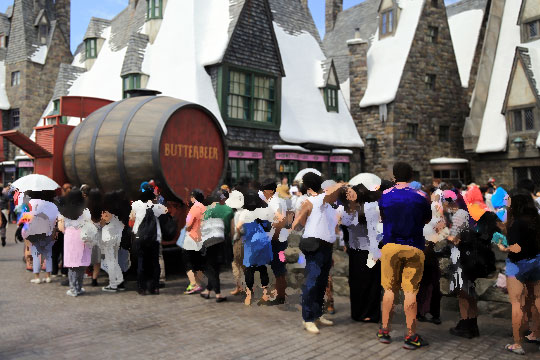 バタービールの行列