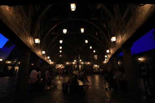 ハリー・ポッターエリアの夜景