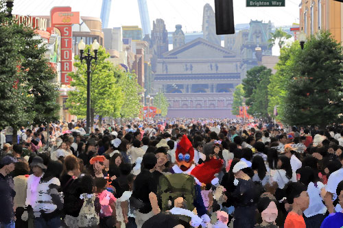 運動会の代休の混雑