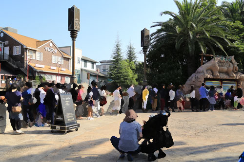 運動会の代休の混雑