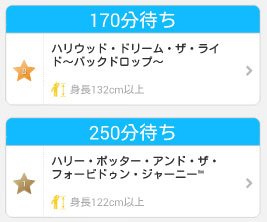 三連休最終日の待ち時間