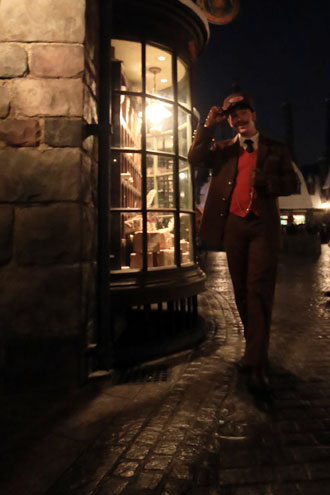 ハリー・ポッターエリアの夜景写真