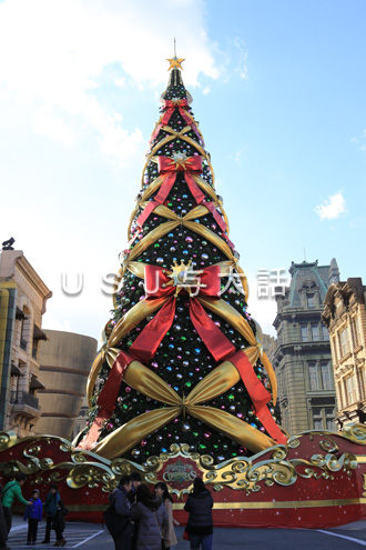USJのクリスマスツリー