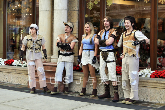 ウォーターワールドのキャストたち