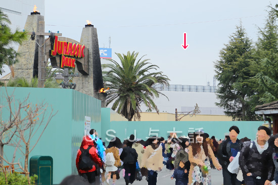 アミティとジュラシックパークの工事状況