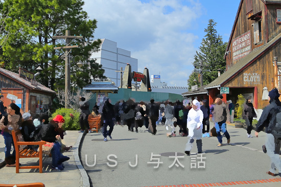 ジュラシックパークとアミティビレッジの工事